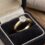 Custom 9K yellow gold lab-grown diamond promise ring by Alpha Jewelry