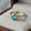 private label 10K yellow gold topaz engagement ring supplier — custom jewelry manufacturing photo 1