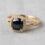 private label 10K yellow gold black spinel engagement ring supplier — custom jewelry manufacturing photo 1