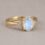 OEM 10K yellow gold moonstone engagement ring manufacturer — custom jewelry manufacturing photo 1