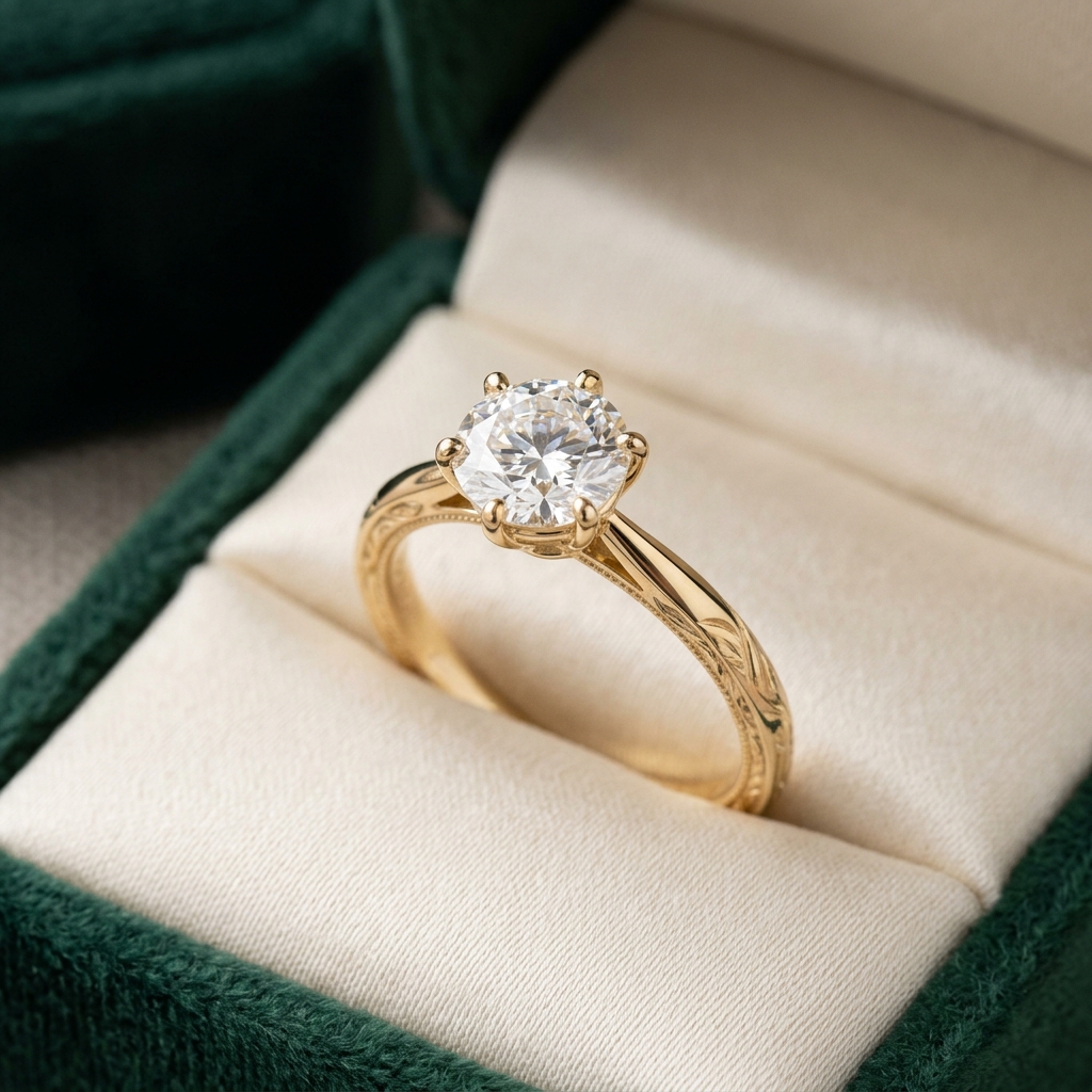 Custom 9K Yellow Gold Lab-Grown Diamond Promise Ring: A Modern Symbol of Commitment — Alpha Jewelry