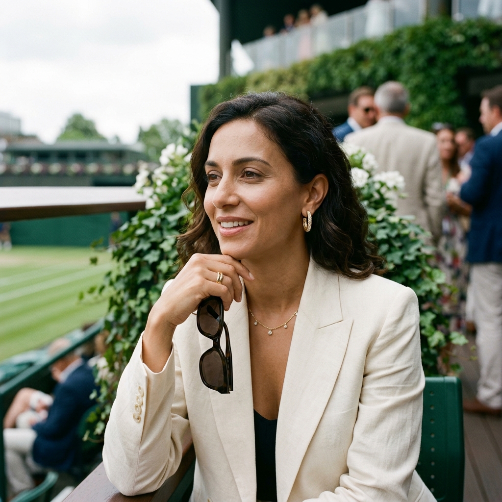 Wimbledon Tennis Stars Showcase Diamond Jewelry — jewelry industry news editorial photo