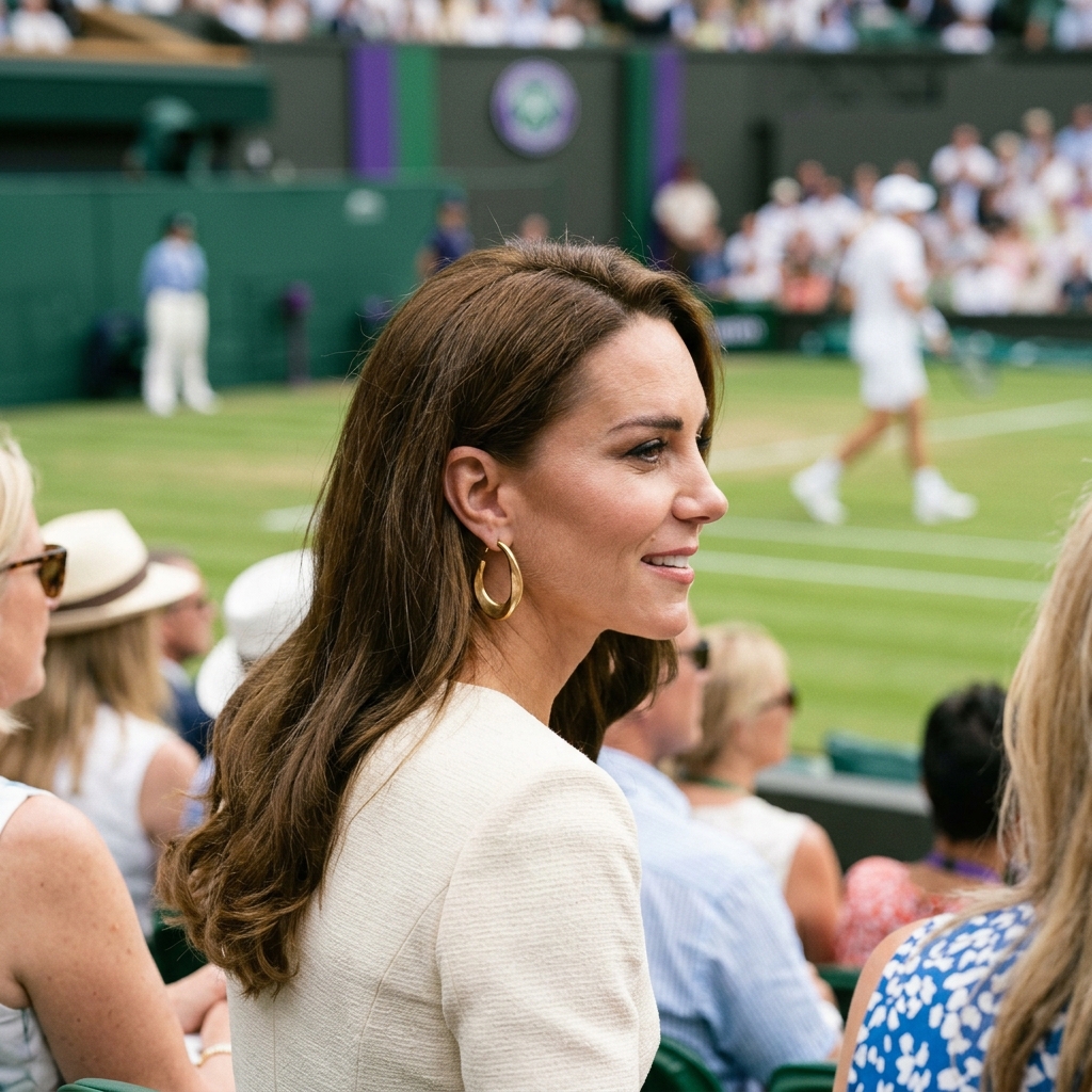 Jewelry Industry News: Kate Middleton's Vermeil Earrings Promote High/Low Style Kate Middleton's Vermeil Earrings Promote High/Low Style — jewelry industry news editorial photo