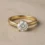 9K yellow gold lab-grown diamond custom ring OEM factory — custom jewelry manufacturing photo 1