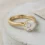 OEM 9K yellow gold lab-grown diamond custom ring manufacturer — custom jewelry manufacturing photo 1