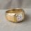 OEM 9K yellow gold lab-grown diamond men's ring manufacturer — custom jewelry manufacturing photo 1