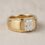 private label 9K yellow gold lab-grown diamond men's ring supplier — custom jewelry manufacturing photo 1