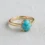 private label 10K yellow gold turquoise engagement ring supplier — custom jewelry manufacturing photo 1