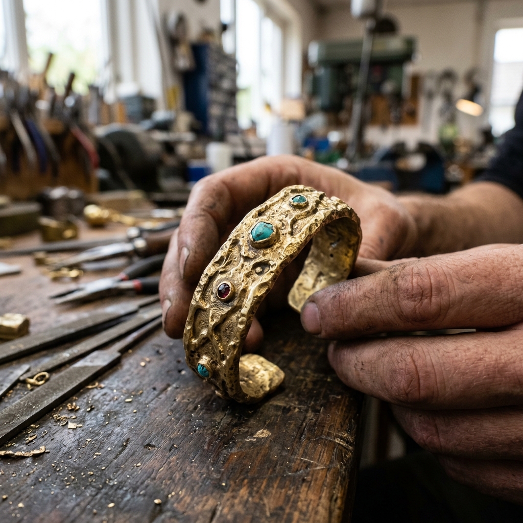 custom brass bracelet casting manufacturer — custom jewelry manufacturing photo 1