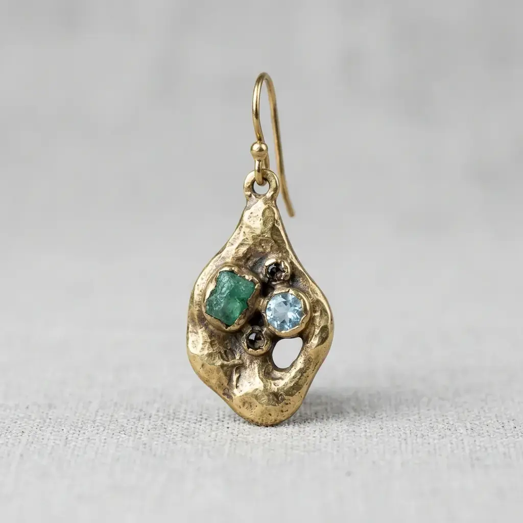 custom brass earring casting manufacturer — custom jewelry manufacturing photo 1