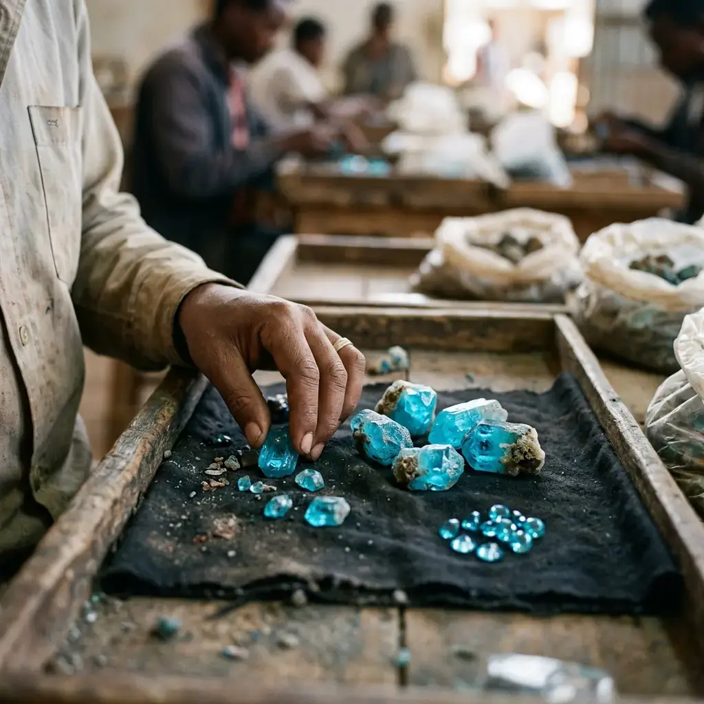Jewelry Industry News: Ethiopia Emerges as New Paraíba Tourmaline Source Ethiopia Emerges as New Paraíba Tourmaline Source — jewelry industry news editorial photo