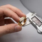 OEM 9K yellow gold GIA natural diamond men's ring manufacturer — custom jewelry manufacturing photo 1