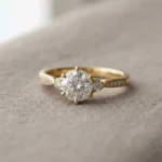 private label 9K yellow gold IGI lab-grown diamond custom ring supplier — custom jewelry manufacturing photo 1