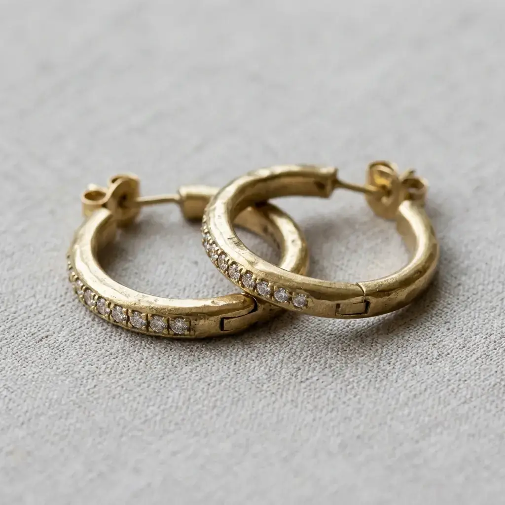 custom brass hoop earrings casting manufacturer — custom jewelry manufacturing photo 1