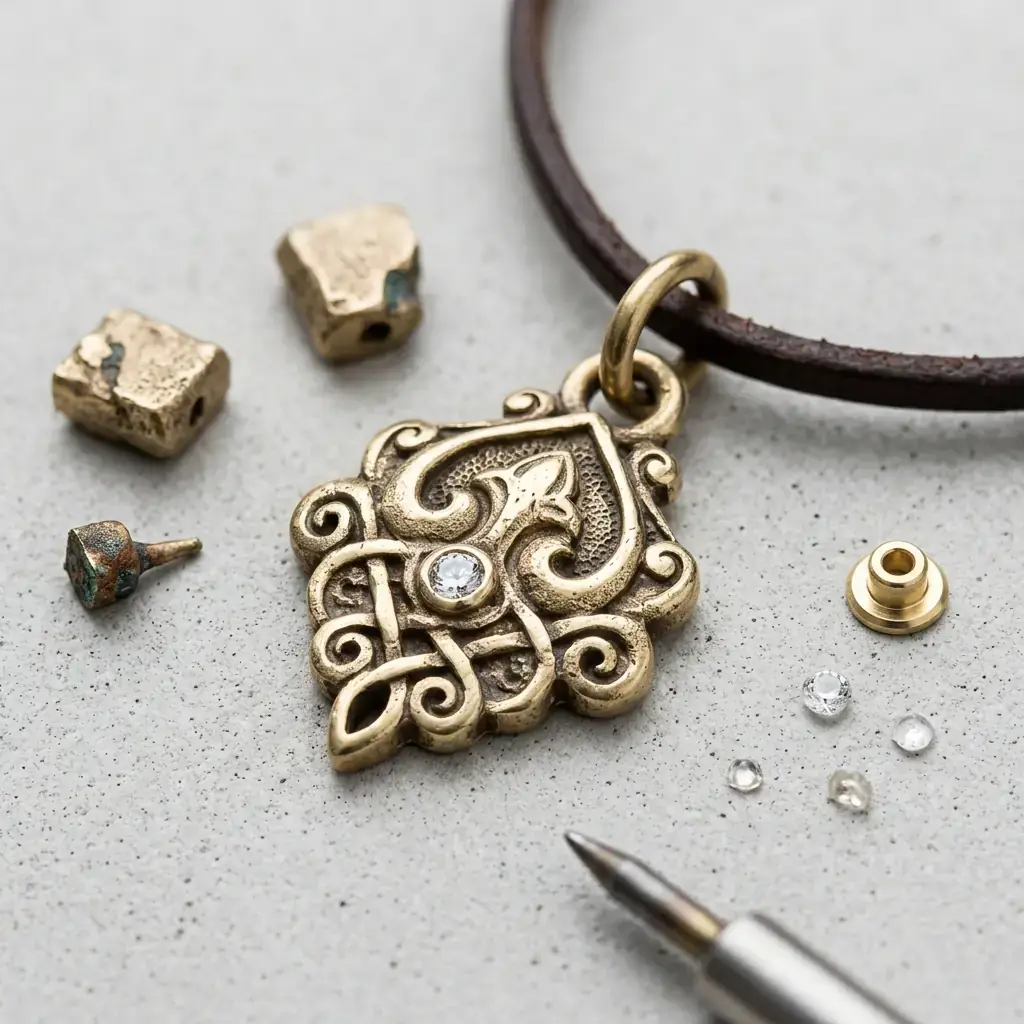 custom brass pendant casting manufacturer — custom jewelry manufacturing photo 1
