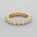 OEM 10K yellow gold lab-grown diamond eternity ring manufacturer — custom jewelry manufacturing photo 1