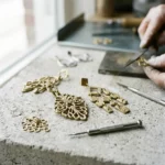 custom brass earring casting manufacturer — custom jewelry manufacturing photo 1