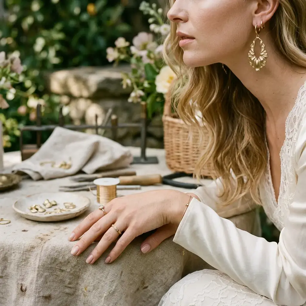 custom brass earring casting manufacturer — custom jewelry manufacturing photo 2
