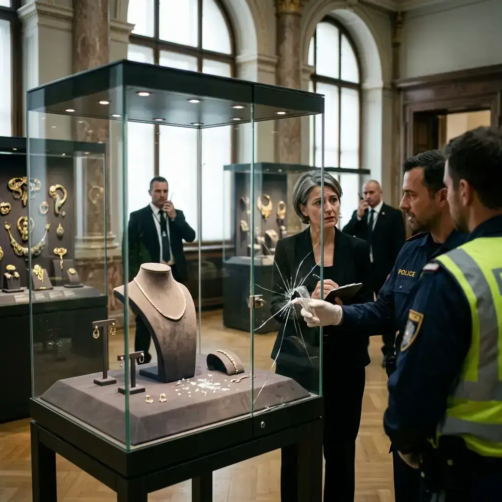 Vienna Museum Heist Nets $4M Diamond Necklace — jewelry industry news editorial photo