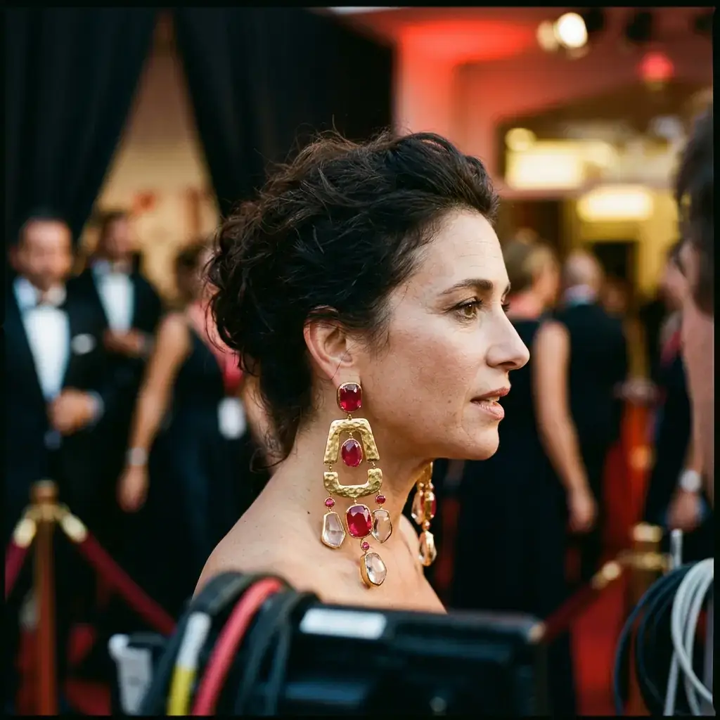 Statement Earrings Own the Venice Red Carpet — jewelry industry news editorial photo