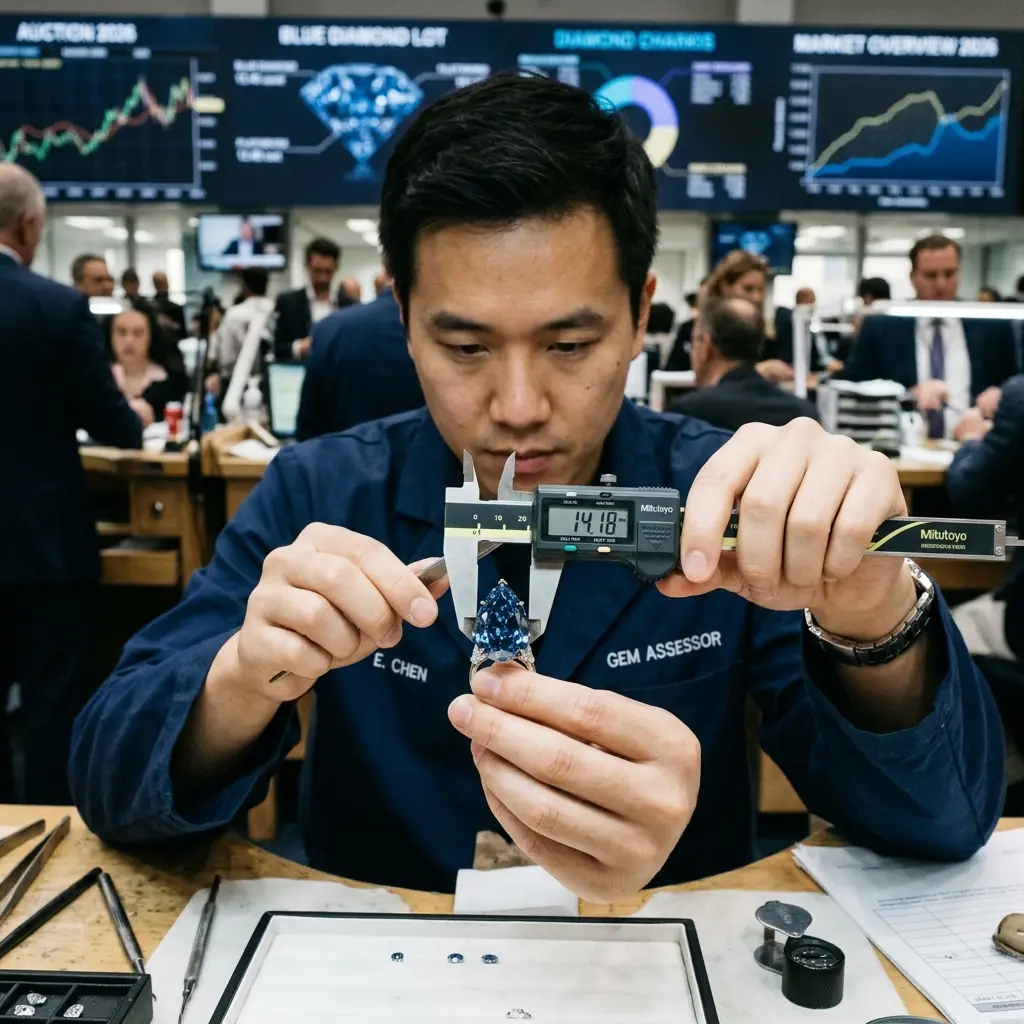 Rare Blue Diamond Heads to London Auction — jewelry industry news editorial photo