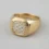 OEM 10K yellow gold lab-grown diamond signet ring manufacturer — custom jewelry manufacturing photo 1
