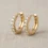 OEM 10K yellow gold lab-grown diamond huggie earrings manufacturer — custom jewelry manufacturing photo 1