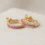 private label 9K yellow gold pink sapphire huggie earrings supplier — custom jewelry manufacturing photo 1