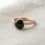 private label 10K rose gold onyx engagement ring supplier — custom jewelry manufacturing photo 1