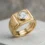custom 10K yellow gold lab-grown diamond men's ring — custom jewelry manufacturing photo 1