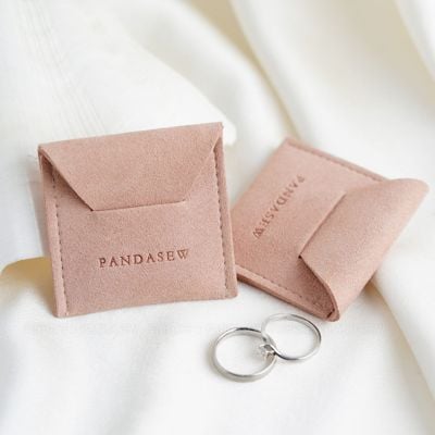 Custom Microfiber Card Pouch – Small Elegant Jewelry Storage Bag