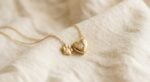 Pet memorial diamond heart pendant with paw charm