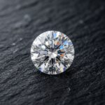 Loose white lab-grown memorial diamond D-E VS look